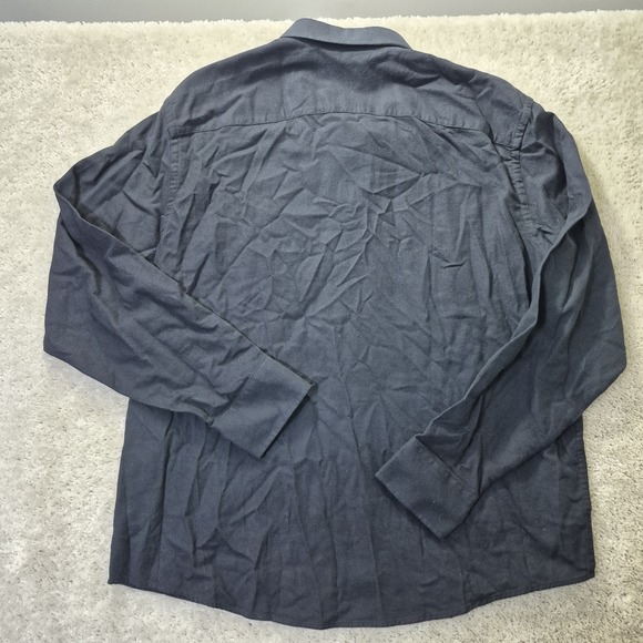 UNTUCKit Sherwood Flannel Shirt Mens 2XL Black Button Up Cotton Preppy Office - Picture 8 of 8